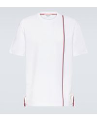 Thom Browne - T-shirt RWB Stripe en coton - Lyst