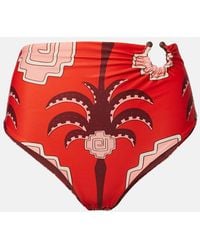 Johanna Ortiz - Taita Printed High-Rise Bikini Bottoms - Lyst