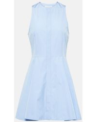Ami Paris - Godet Cotton Poplin Shirt Dress - Lyst