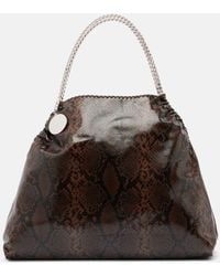 Stella McCartney - Snake-Effect Faux Leather Tote Bag - Lyst