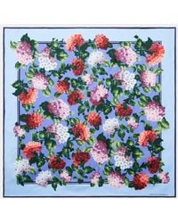 Carolina Herrera - Floral Silk Twill Scarf - Lyst