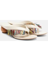 Ferragamo - Bettie Fringed Sandals - Lyst