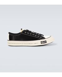 Visvim - Skagway Lo Satin-paneled Sneakers - Lyst