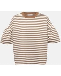 Max Mara - Peirak Striped Jersey T-Shirt - Lyst