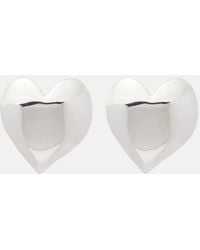 Oscar de la Renta - Heart Clip-On Earrings - Lyst