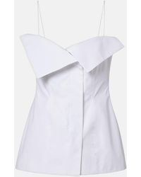 FFORME - Eilwen Cotton Poplin Top - Lyst