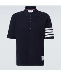 Thom Browne - 4-Bar Cotton Polo Shirt - Lyst
