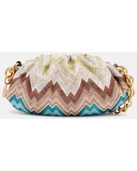 Missoni - Zigzag Small Leather-Trimmed Clutch - Lyst
