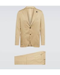 Lardini - Single-breasted Cotton-blend Suit - Lyst