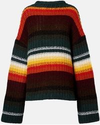 KHAITE - Yanis Striped Cashmere Sweater - Lyst