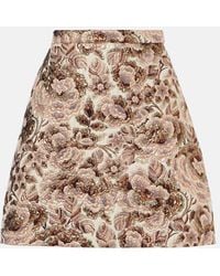 ジャケット Valentino Garavani MATELASSE FLOREAL APRES L'HIVER JACKET Apres L'hiver Floral Matelassé Jacket for Woman in Green