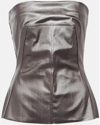 Rick Owens - Lido Coated Denim Corset - Lyst