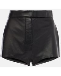 Alex Perry - High-Rise Shorts Aus Leder - Lyst