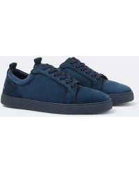 Christian Louboutin - Louis Jr Canopy Suede Sneakers - Lyst