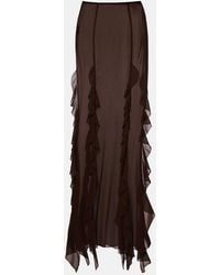 Bananhot - Ora Ruffled Maxi Skirt - Lyst