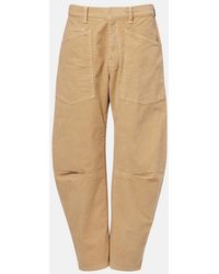 Nili Lotan - Shon Corduroy Barrel-Leg Pants - Lyst