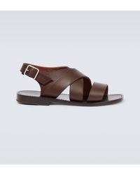 Loro Piana - Moorea Leather Sandals - Lyst