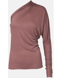Rick Owens - Diana One-Shoulder Jersey Top - Lyst