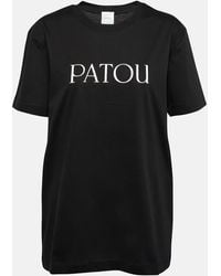 Patou - T-shirt in jersey di cotone con logo - Lyst