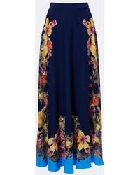 Etro - Floral Silk Crepe De Chine Maxi Skirt - Lyst