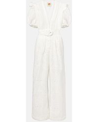 FARM Rio - Combi-Pantalon En Coton A Broderies Anglaises - Lyst