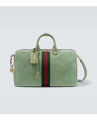 Gucci - Savoy Medium Suede Duffel Bag - Lyst