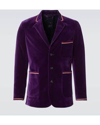 Bode - Showcase Cotton Velvet Suit Jacket - Lyst