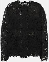 Dolce & Gabbana - Bluse Aus Spitze - Lyst