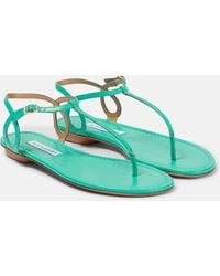 Aquazzura - Almost Bare Leather Thong Sandals - Lyst