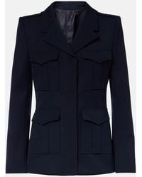 McQueen - Jacke Aus Wolle - Lyst