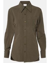 Saint Laurent - Cassandre Cotton And Linen Shirt - Lyst