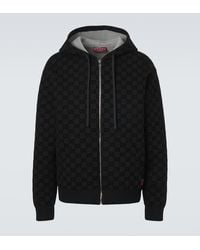 Gucci - Gg Jersey Hoodie - Lyst