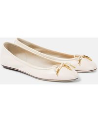 Chloé - Iris Leather Ballet Flats - Lyst