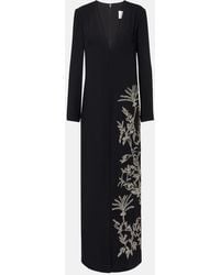 Costarellos - Vita Beaded Crepe Gown - Lyst