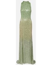 Jenny Packham - Benue Embellished Halterneck Gown - Lyst