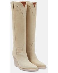 Paris Texas - El Dorado Suede Knee-High Boots - Lyst