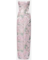 Markarian - Odessa Floral Brocade Corset Gown - Lyst