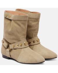 Isabel Marant - Stania Suede Ankle Boots - Lyst