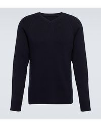 The Row - Tomas Ribbed-knit Cotton Sweater - Lyst