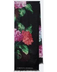 Carolina Herrera - Sciarpa Con Stampa Floreale - Lyst