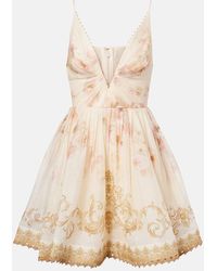 Zimmermann - Vestido Corto Hypnotic De Lino Y Seda - Lyst