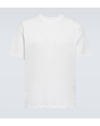 Lardini - T-shirt en coton et soie - Lyst