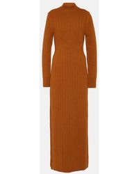 Dries Van Noten - Teagan Cable-Knit Wool Maxi Dress - Lyst
