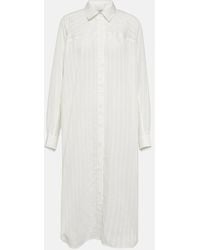TOTEME - Striped Jacquard Shirt Dress - Lyst
