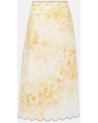 Zimmermann - Crush Printed Linen Shirt - Lyst