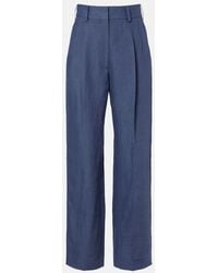 Blazé Milano - Fox Linen Straight Pants - Lyst