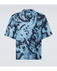 Commas - Printed Cotton And Silk Twill Shirt - Lyst