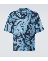 Commas - Printed Cotton And Silk Twill Shirt - Lyst