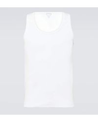 Bottega Veneta - Tank Top Acanalado De Mezcla De Algodon - Lyst