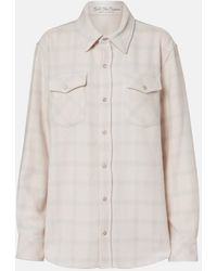 God's True Cashmere - Clarity Plaid Cashmere Shirt With Quartz - Lyst